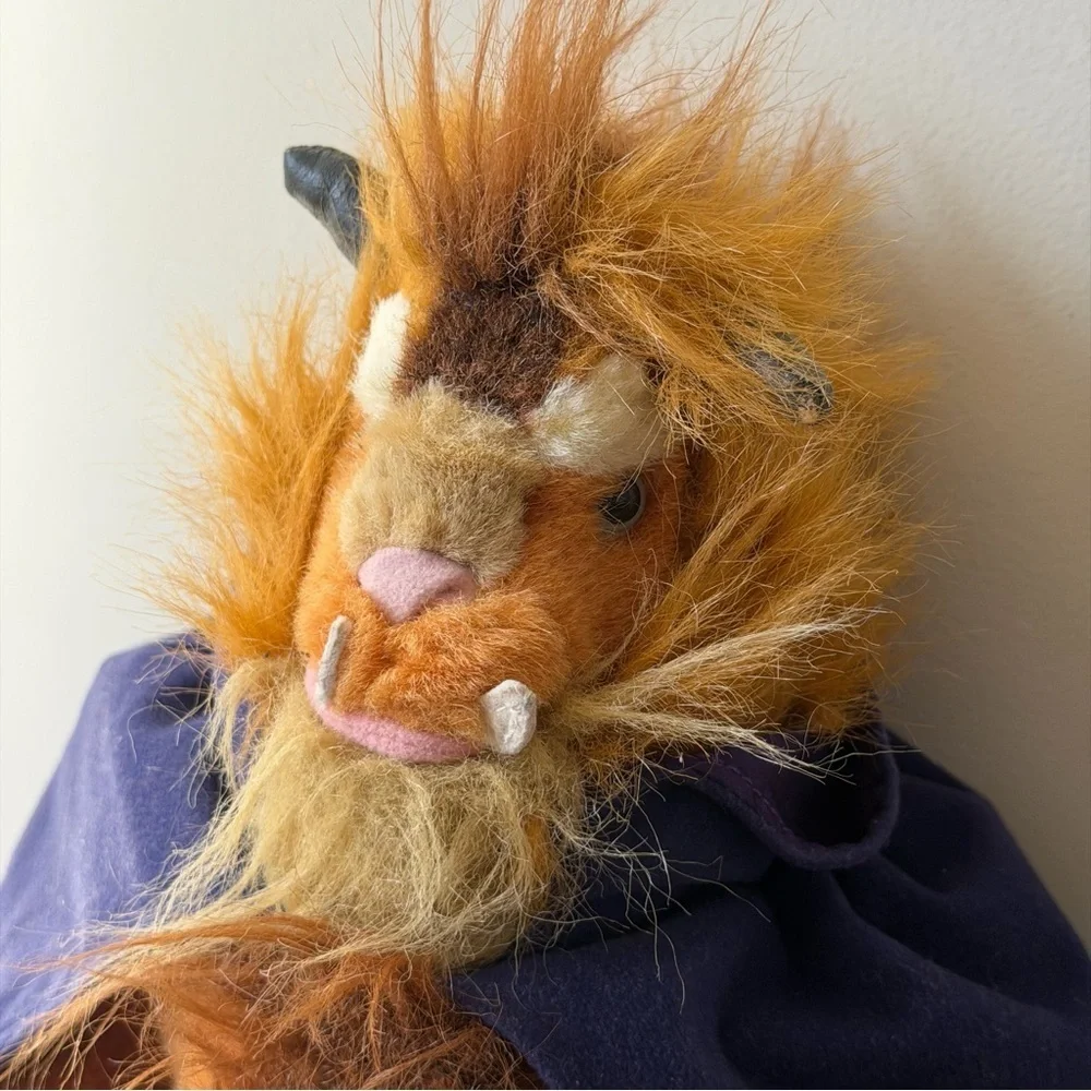 Disney Beast Plush 13” Toy Beauty and the Beast Vintage 90s